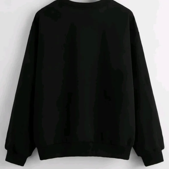 SHEIN Plus Oversized Slight Cropped Crewneck - Picture 4 of 4